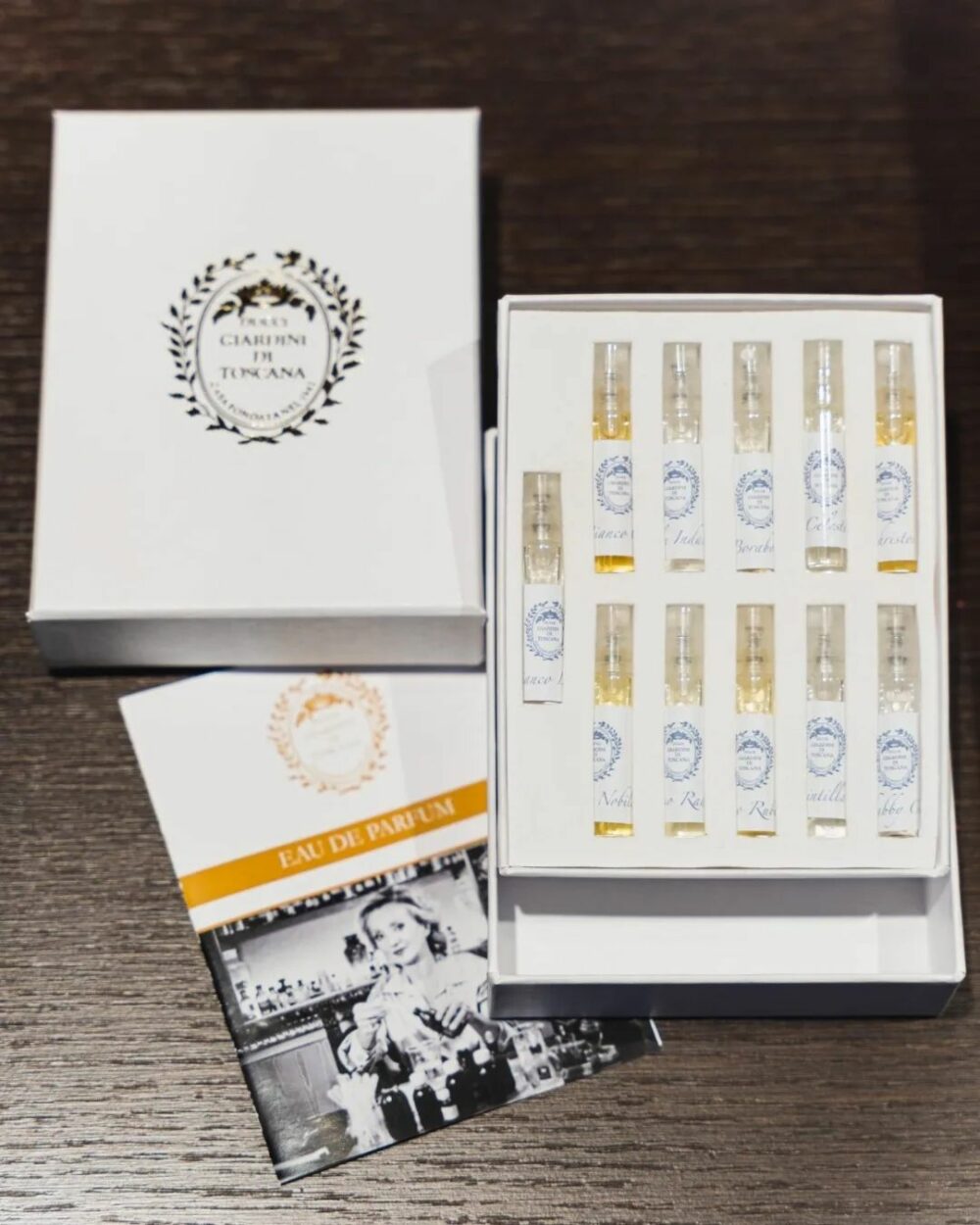 Il Kit composto da 11 fragranze Giardini di Toscana